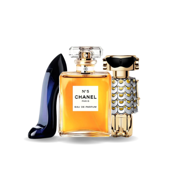 Coffret Glamour Absolu - Good Girl de Carolina Herrera, N°5 de Chanel et Fame de Paco Rabanne [100 ml]