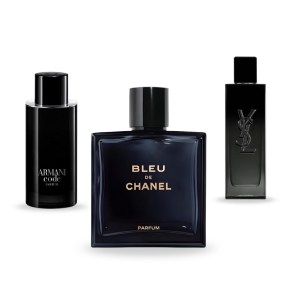 Coffret Signature Noble - Armani Code Parfum de Giorgio Armani, MYSLF de Yves Saint Laurent et Bleu de Chanel de Chanel [100 ml]