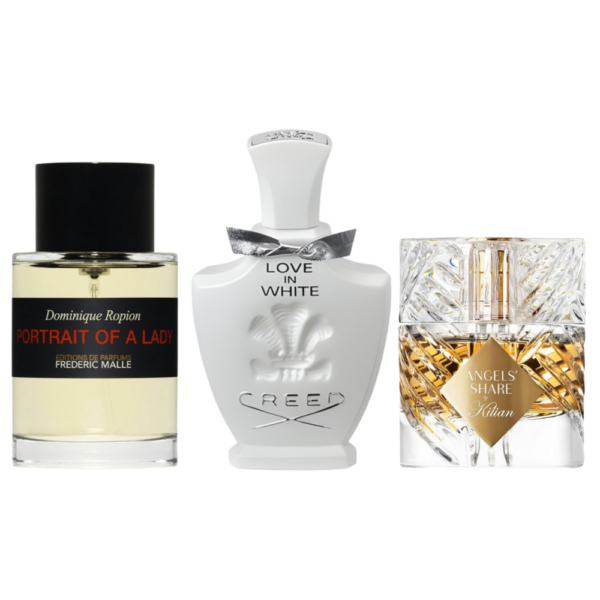 Coffret Harmonie Précieuse - Love in White de Creed, Portrait of a Lady de Frédéric Malle et Angels’ Share de Kilian [100 ml]