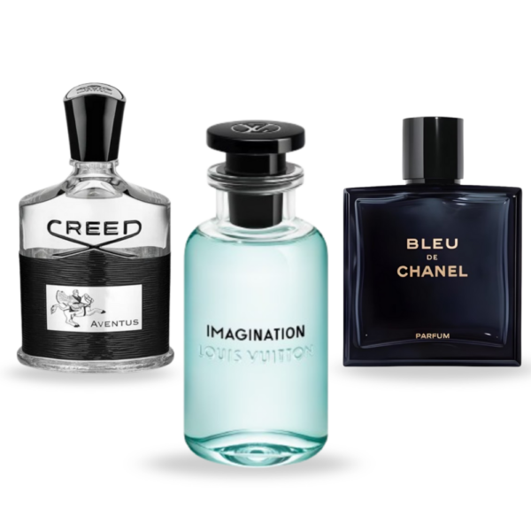 Coffret Parfum d'Exception - Aventus de Creed, Imagination de Louis Vuitton et Bleu de Chanel de Chanel [100 ml]