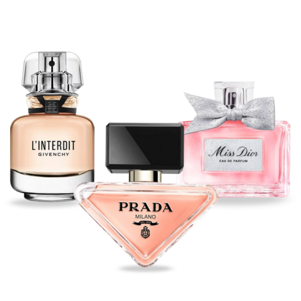 Coffret Paradoxe Élégant - Miss Dior de Dior, L’Interdit de Givenchy et Prada Paradoxe de Prada [100 ml]
