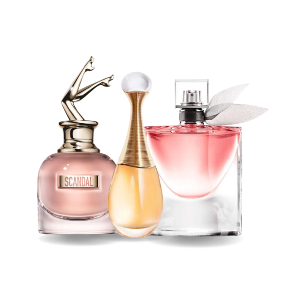 Coffret Rêve Lumineux - Scandal de Jean Paul Gaultier, J'adore de Dior et La Vie Est Belle de Lancôme [100 ml]